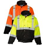 Kishigo Ripstop Bomber - 3 Season Hi Visibility Jacket w/Fleece Lining